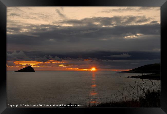 Wembury Bay Framed Print by David Martin