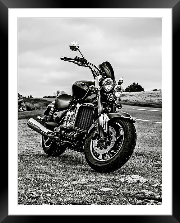 Triumph rocket 3 Framed Mounted Print by David Martin