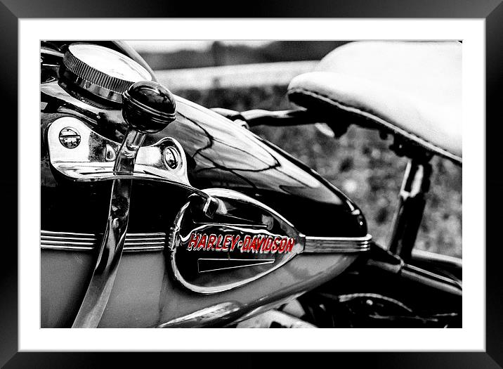  Harley Davidson Framed Mounted Print by David Martin