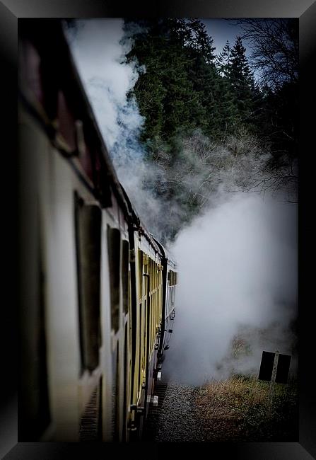  Steam Train Framed Print by David Martin