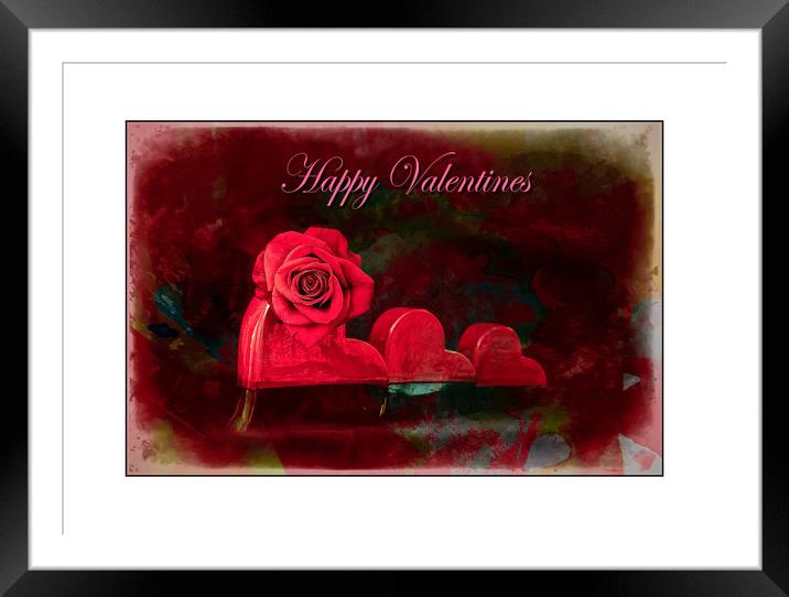 Valentines Day Framed Mounted Print by David Martin