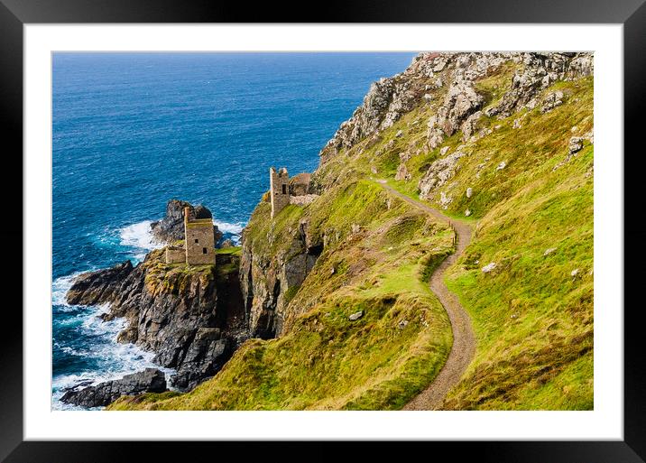 Botallack Framed Mounted Print by David Martin