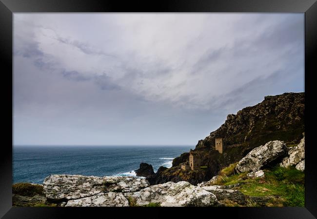 Botallack Framed Print by David Martin