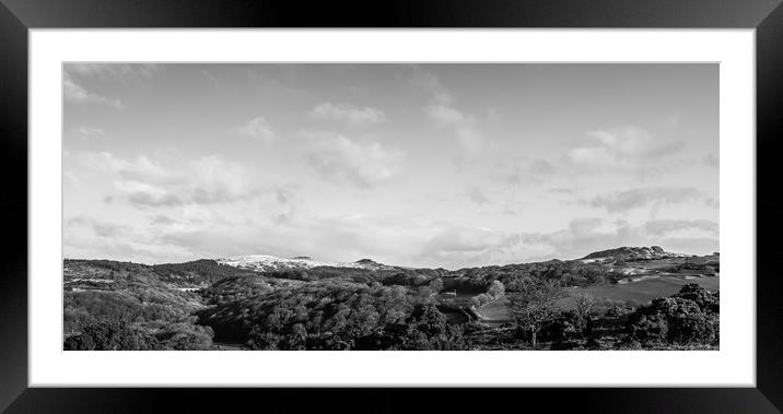 Burrator view Framed Mounted Print by David Martin