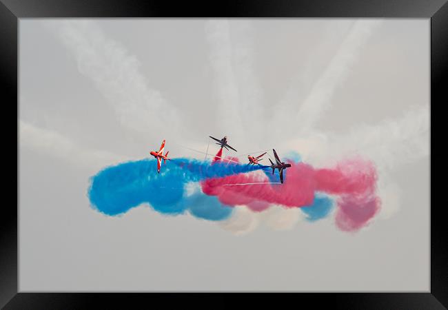 Red Arrows 2 Framed Print by David Martin