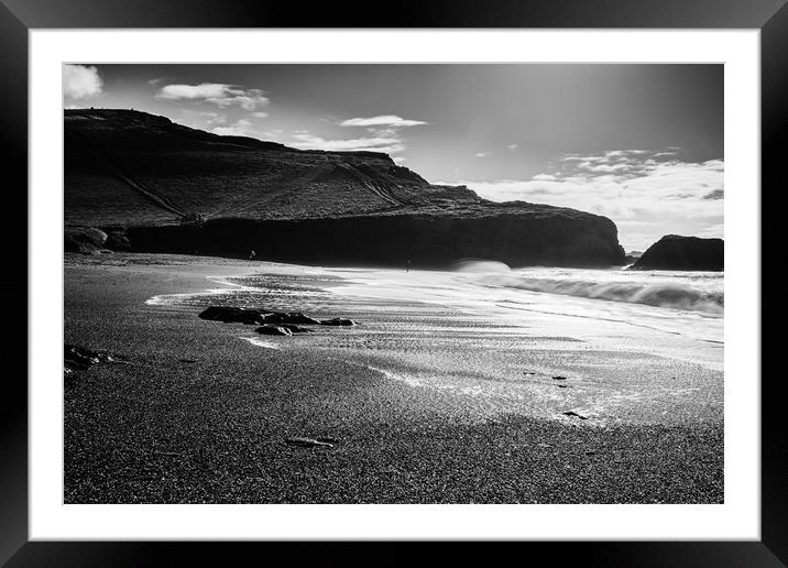 The Beach 4 Framed Mounted Print by David Martin