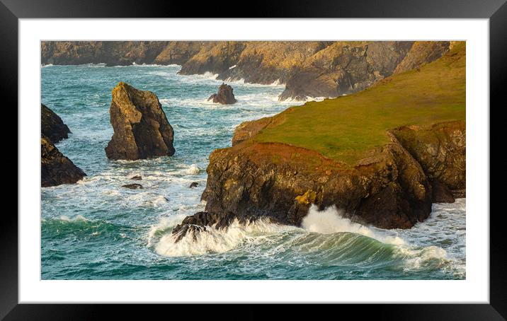 Kynance Cove Framed Mounted Print by David Martin