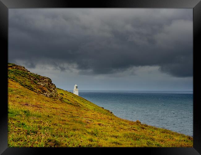 Trevose Head Lighthouse Framed Print by David Martin