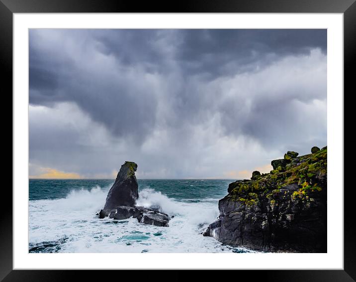 The Rock, Lizard Point Framed Mounted Print by David Martin