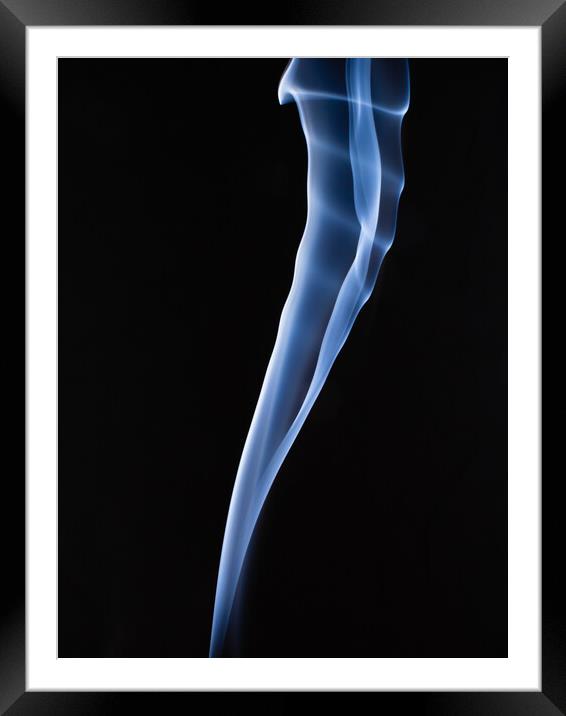 Smoke 3 Framed Mounted Print by David Martin