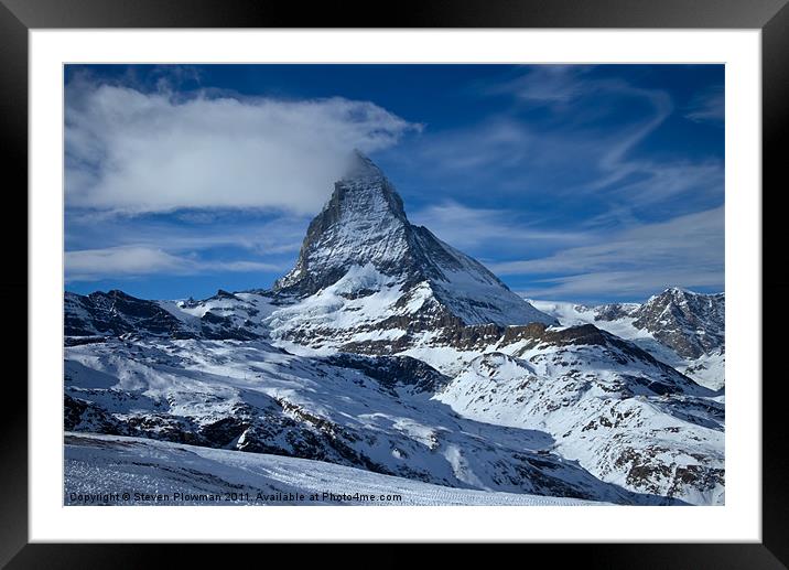 On top of the World Framed Mounted Print by Steven Plowman