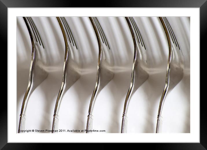 The power of Forks Framed Mounted Print by Steven Plowman