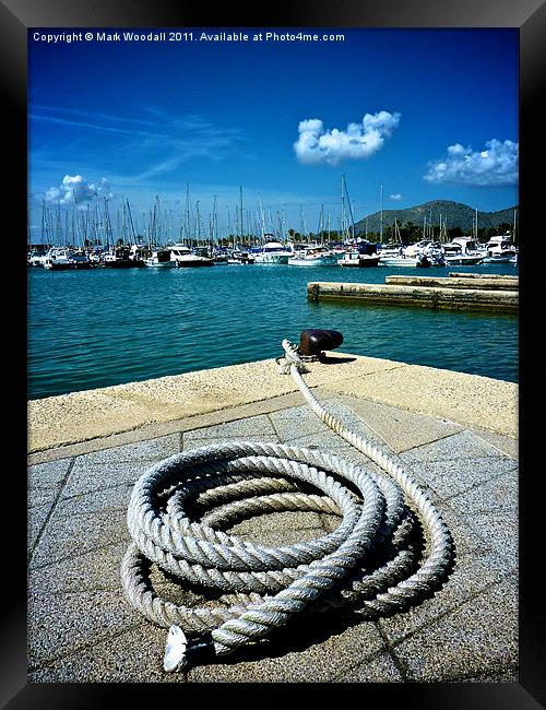 Port and a Rope Framed Print by Mark Woodall