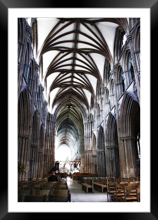 Lichfield Cathedral Framed Mounted Print by Jon White