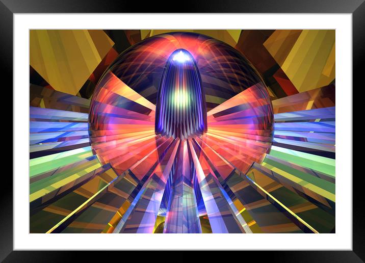 Macroscope XV Framed Mounted Print by Hugh Fathers