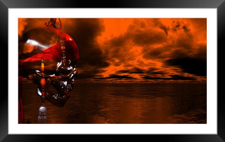 Pirate Storm Framed Mounted Print by Hugh Fathers