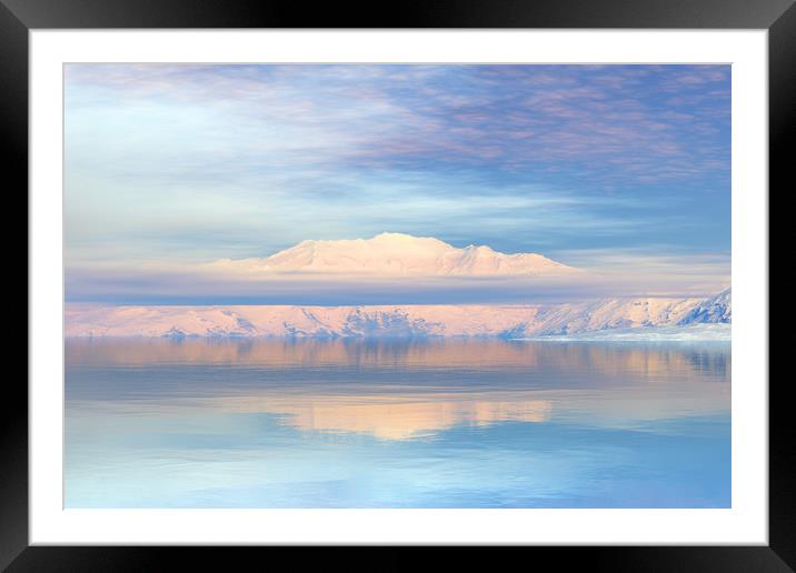 Bright Peak Framed Mounted Print by Hugh Fathers
