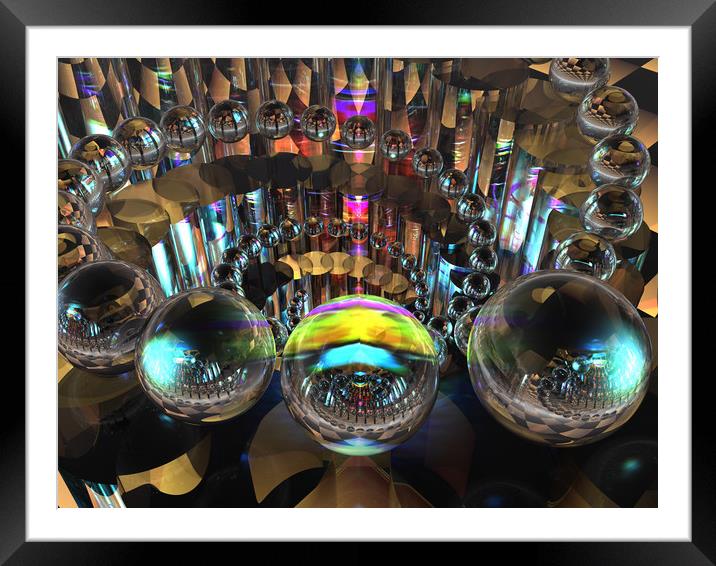Cylinders & Spheres VI Framed Mounted Print by Hugh Fathers