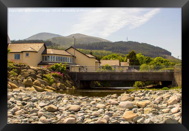 The Glenn river mouth at Newcastle Co Down Framed Print by Michael Harper