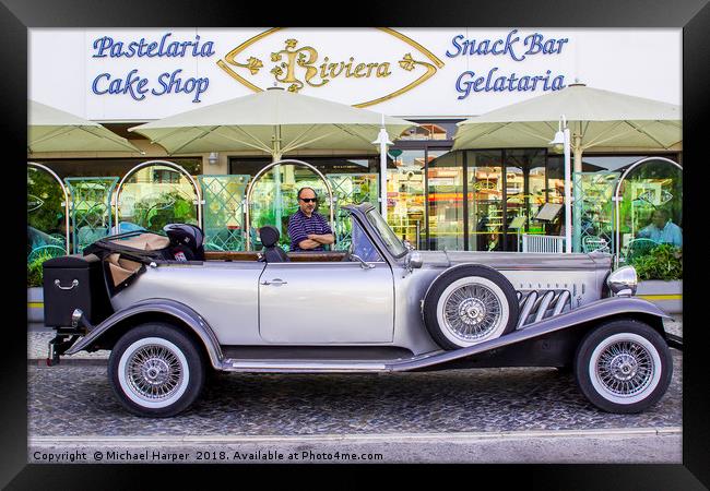 A beautiful silver grey Beauford Limousine  Framed Print by Michael Harper