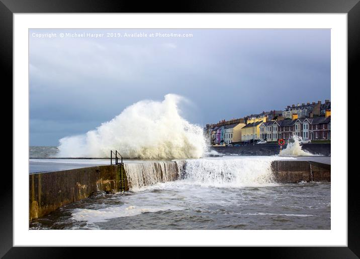 The Long Hole Harbour in Bangor County Down Framed Mounted Print by Michael Harper