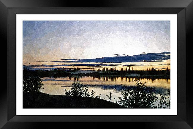 Alaska oil painting Framed Print by Larry Stolle
