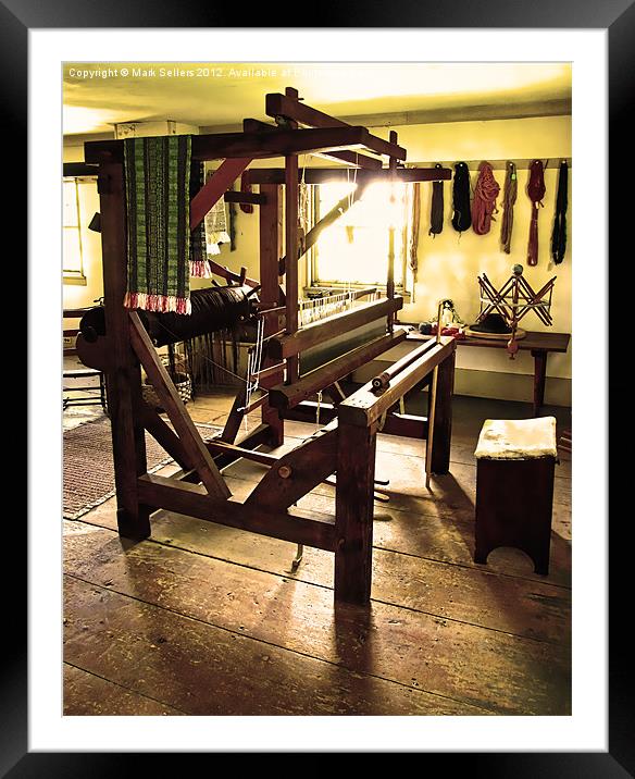 Loom Room Sepia Framed Mounted Print by Mark Sellers