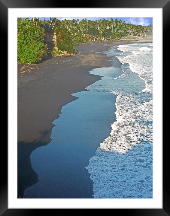 Bali Western Shore Framed Mounted Print by Mark Sellers