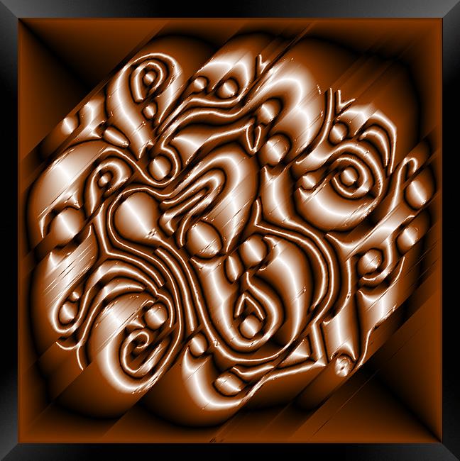 Chocolate Swirl Framed Print by Mark Sellers