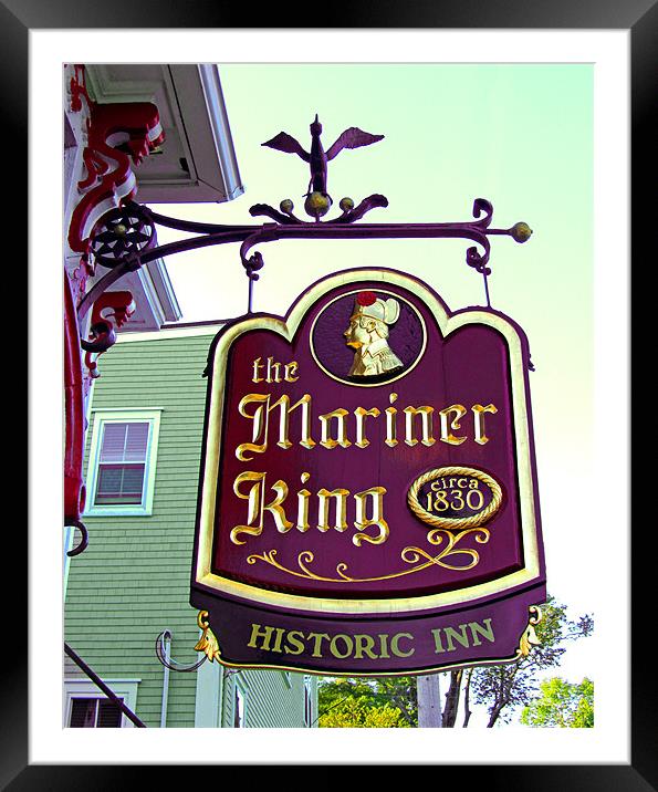The Mariner King Inn sign Framed Mounted Print by Mark Sellers