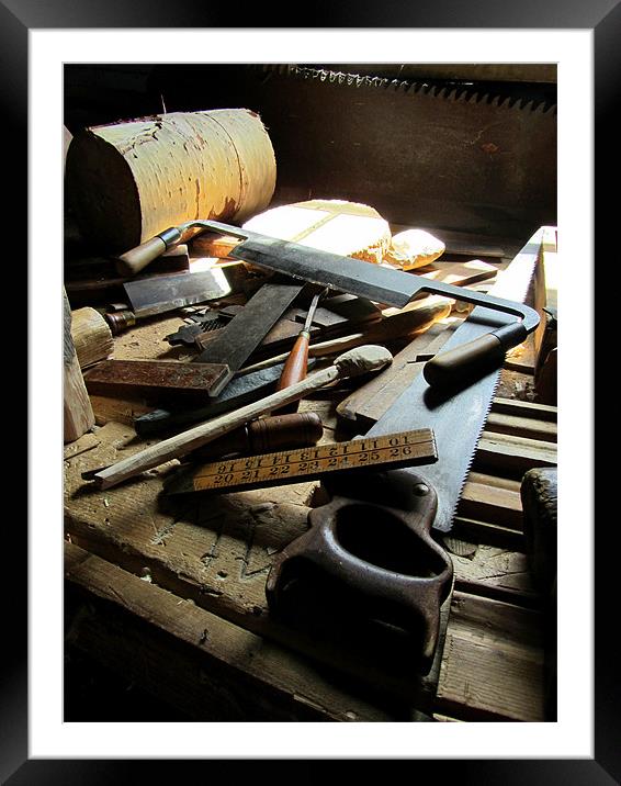 A Carpenter’s Tools (2) Framed Mounted Print by Mark Sellers