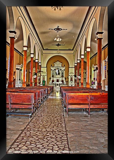 The Sacred House of Nicaragua Framed Print by Sean Foreman