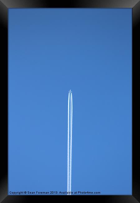 Leaving on a Jet Plan Framed Print by Sean Foreman
