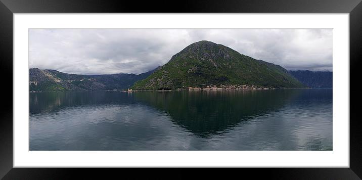Kotor Bay Montenegro Framed Mounted Print by Sean Foreman
