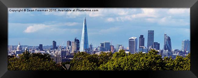 London Skyline  Framed Print by Sean Foreman