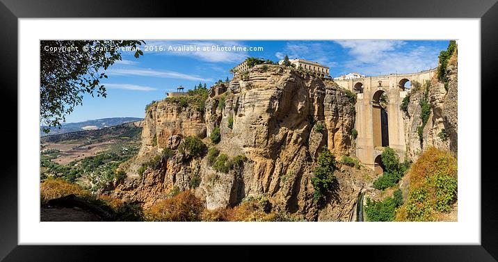 The Breathtaking New Bridge of Ronda Framed Mounted Print by Sean Foreman