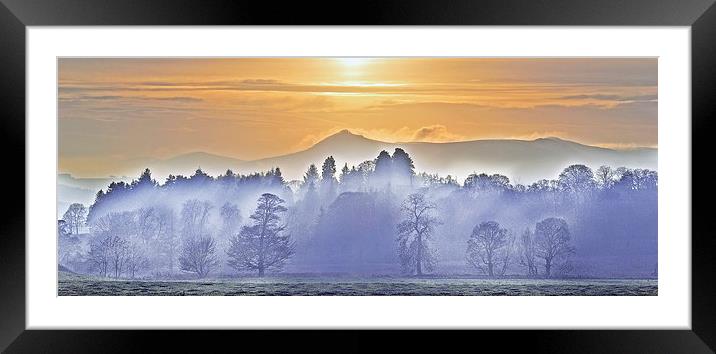  Benachie In Mist Framed Mounted Print by Eric Watson