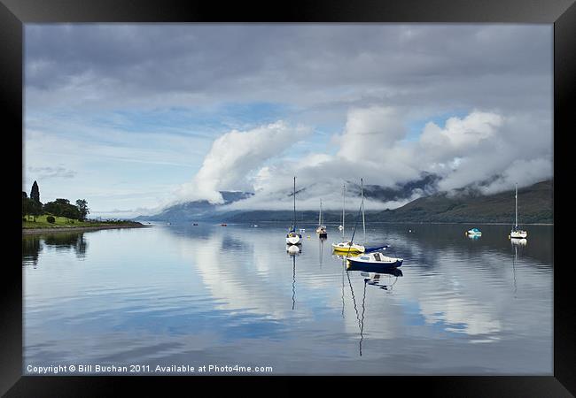 Loch Linnhe Morning Mist Framed Print by Bill Buchan