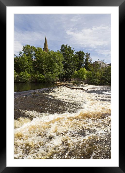 River Ericht at Blairgowrie Framed Mounted Print by Bill Buchan