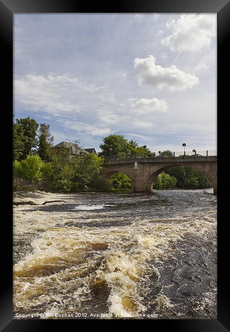 Blairgowrie Bridge and River Ericht Framed Print by Bill Buchan