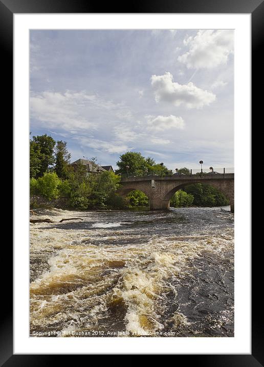 Blairgowrie Bridge and River Ericht Framed Mounted Print by Bill Buchan
