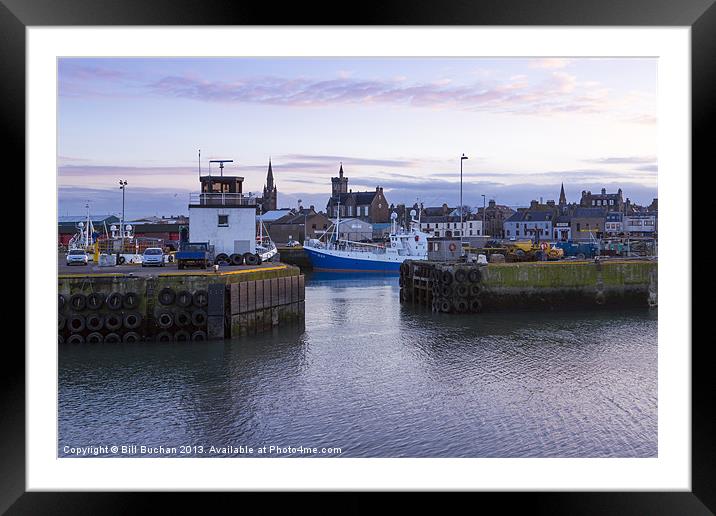 Fraserburgh Harbour Photo Framed Mounted Print by Bill Buchan