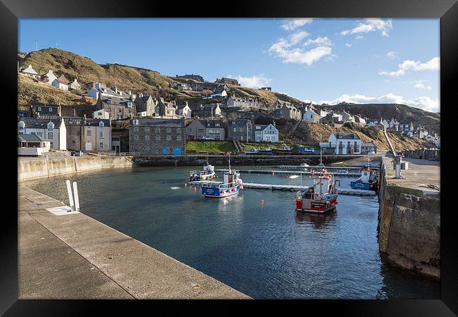 Gardenstown Harbour Framed Print by Bill Buchan