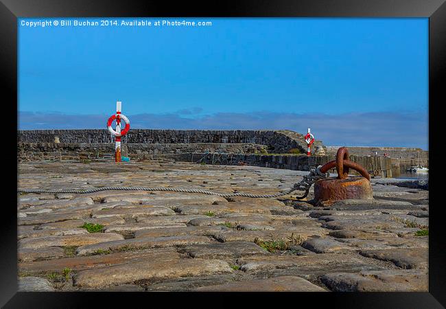  Portsoy Cobles, Rope, Rust and Red Framed Print by Bill Buchan