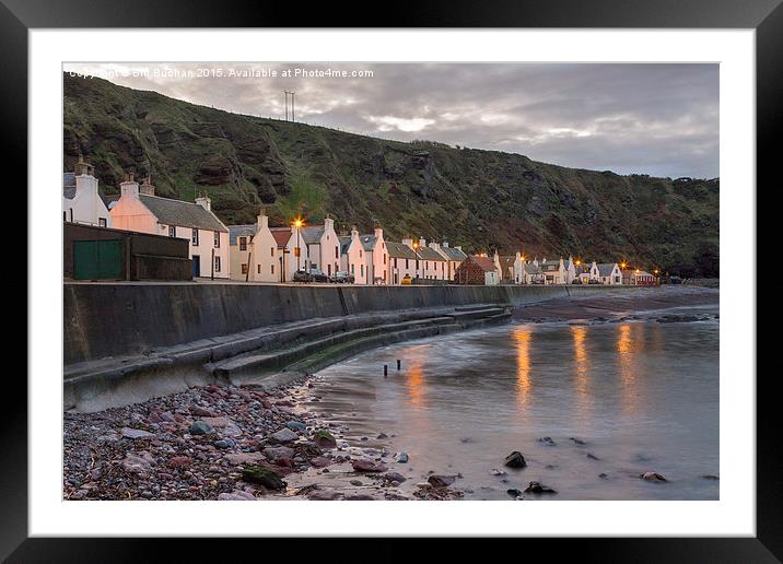 Pennan Cottages Framed Mounted Print by Bill Buchan