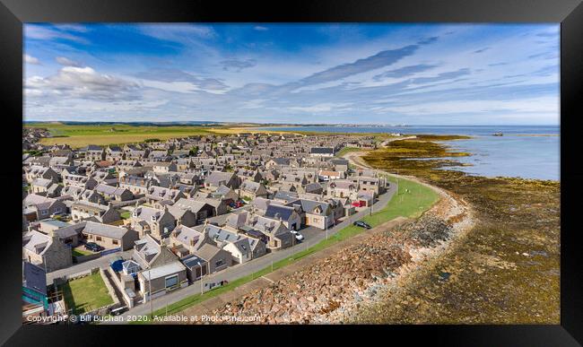 Inverallochy and Cairnbulg Villages Framed Print by Bill Buchan