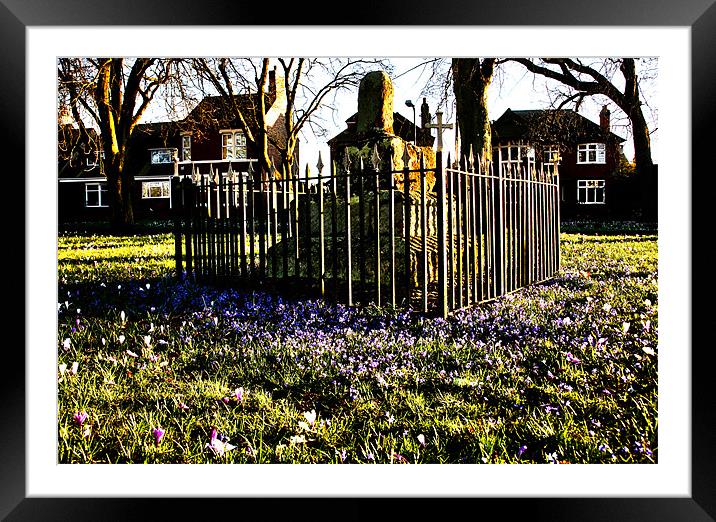 Village Green Framed Mounted Print by david harding