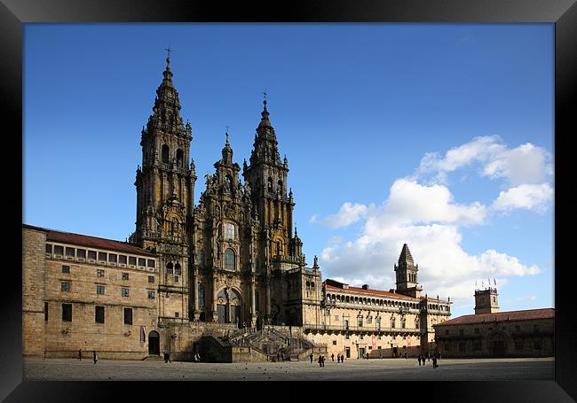 santiago de compostela cathedral Framed Print by david harding