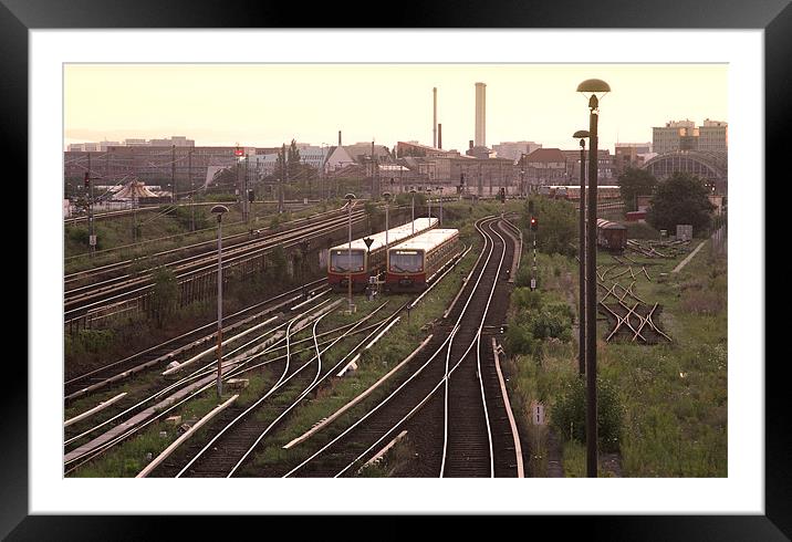 Berlin Trains Framed Mounted Print by david harding