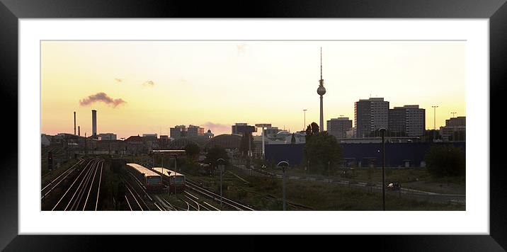 Berlin Skyline Framed Mounted Print by david harding